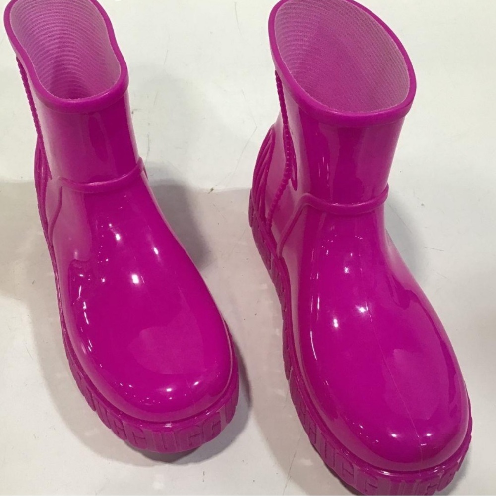 Women’s UGG Drizlita Waterproof Pink Rain Boots Size 8 - Picture 2 of 6